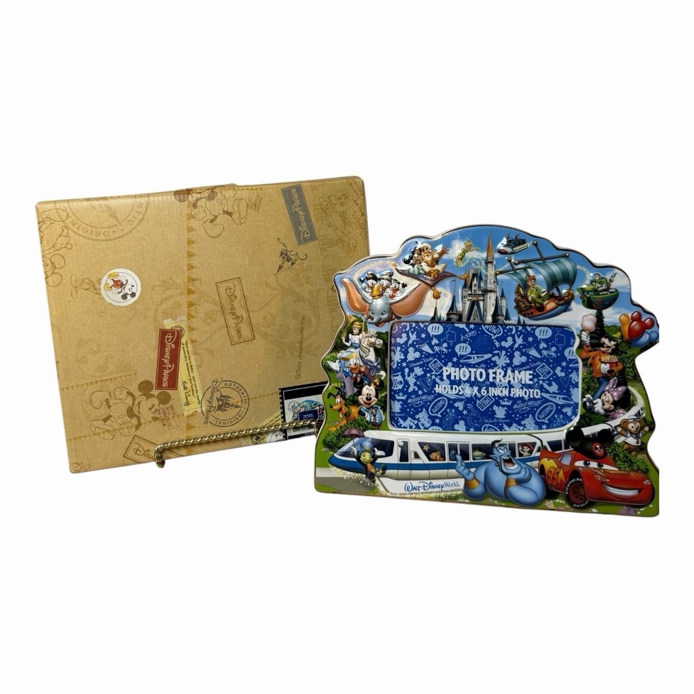 Walt Disney World Storybook Ceramic 4"x6" Frame Lightning McQueen New In Box